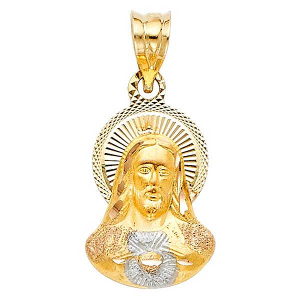 14K 2T Religious Stamp Pendant (PT319)