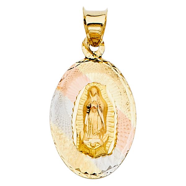 14K 3C Religious Stamp Pendant (PT323)