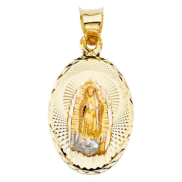 14K 2T Religious Stamp Pendant (PT330)