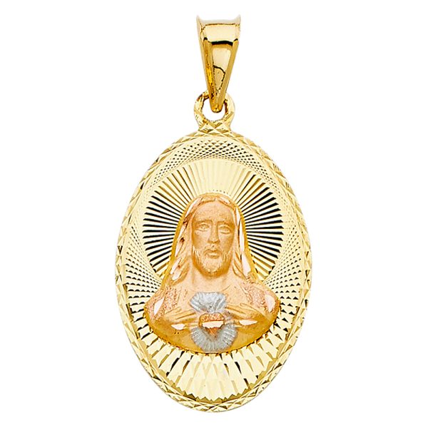 14K 2T Religious Stamp Pendant (PT331)