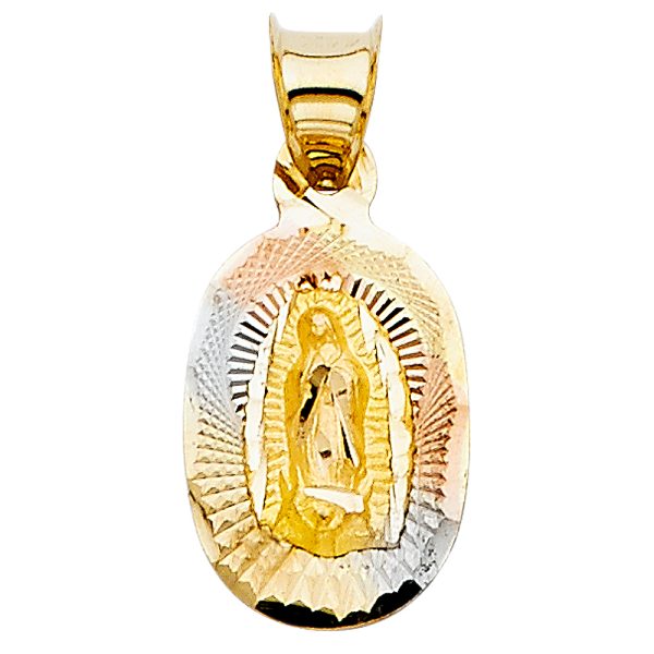 14K 3C Religious Stamp Pendant (PT337)