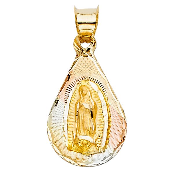 14K 3C Religious Stamp Pendant (PT343)