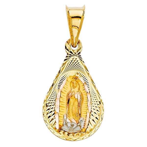 14K 2T Religious Stamp Pendant (PT348)