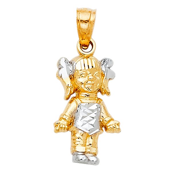 14K 2T Baby Pendant (PT667)