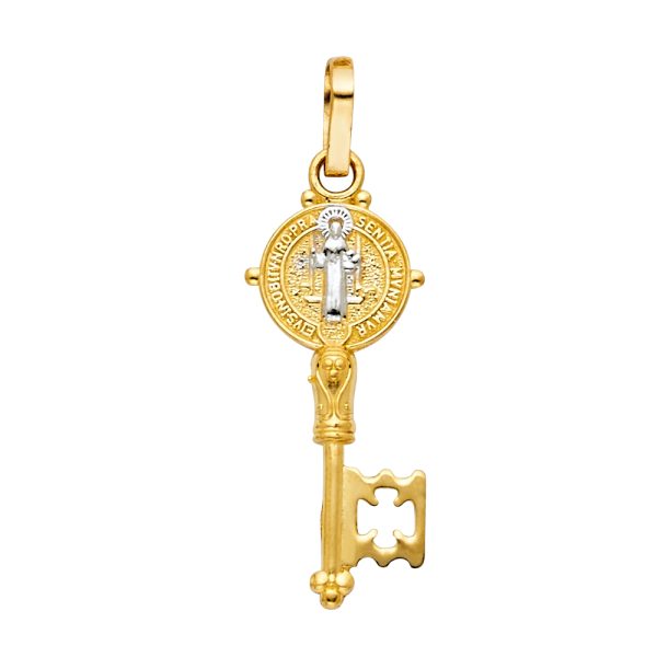 14K 2T Key San Benito Pendant