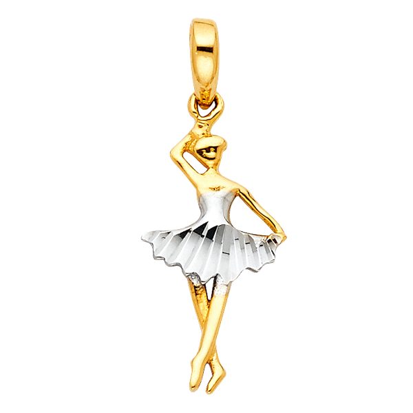 14K 2T Ballerina Pendant (PT772)