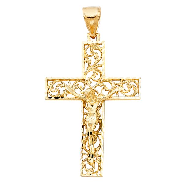 14KY Fancy Crucifix Pendant