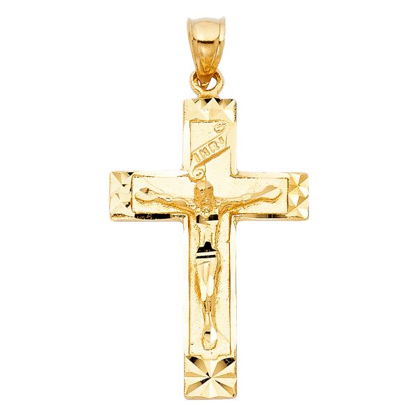 14KY Fancy Crucifix Pendant