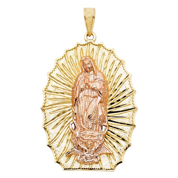 14K 2T Our Lady of Guadalupe Pendant