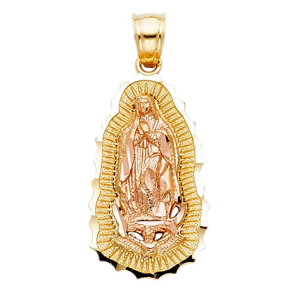 14K 2T Our Lady of Guadalupe Pendant