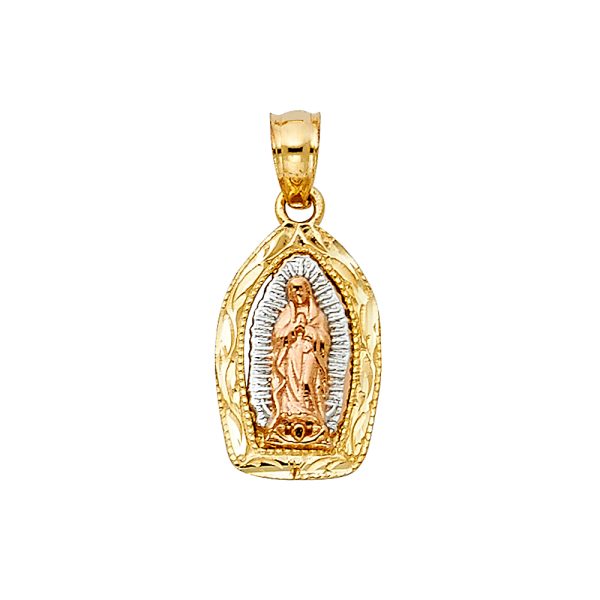 14K 3C Our Lady of Guadalupe Pendant