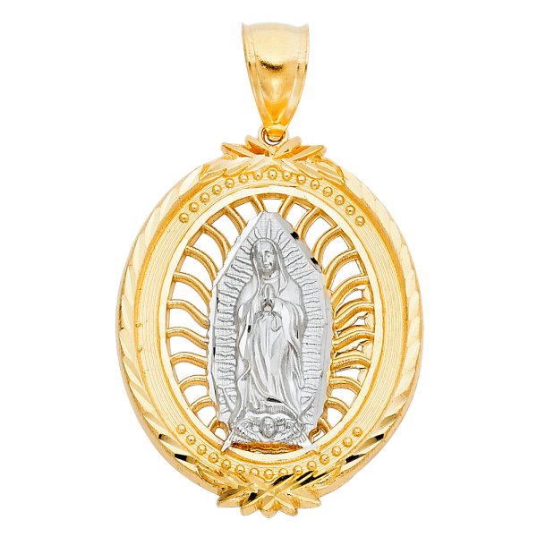 14K 2T Our Lady of Guadalupe Pendant