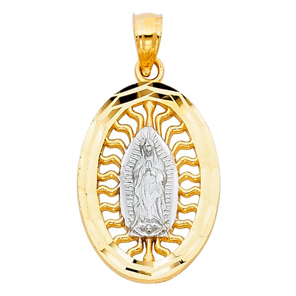 14K 2T Our Lady of Guadalupe Pendant