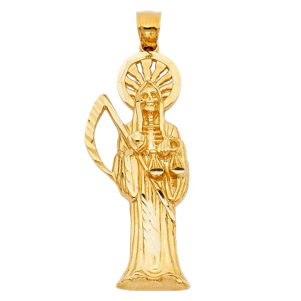 14KY Santa Muerte Pendant