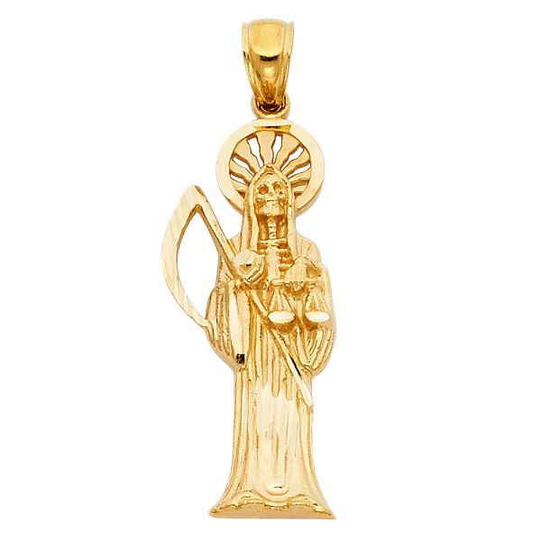 14KY Santa Muerte Pendant