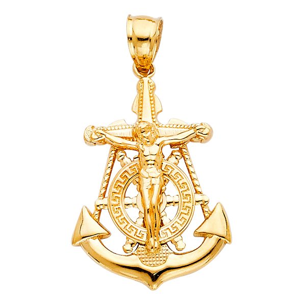 14KY Mariner rucifix Pendant