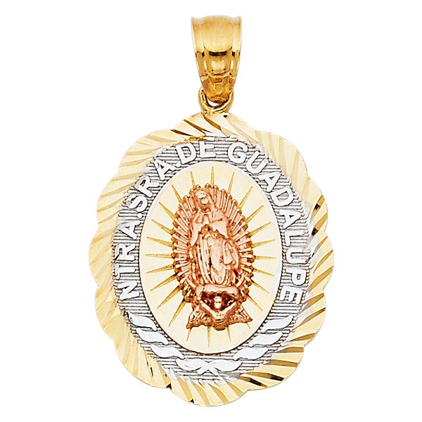 14K 3C Our Lady of Guadalupe Pendant