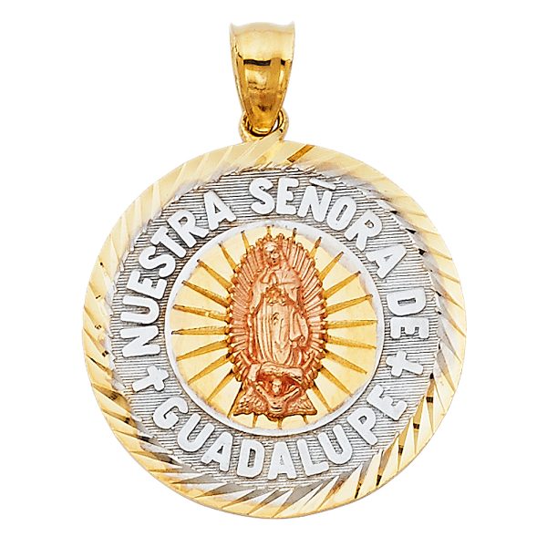 14K 3C Our Lady of Guadalupe Pendant