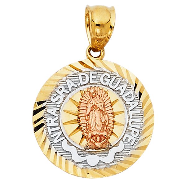 14K 3C Our Lady of Guadalupe Pendant