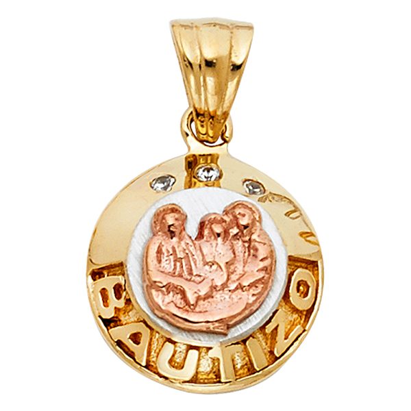 14K 2T Baptism Pendant