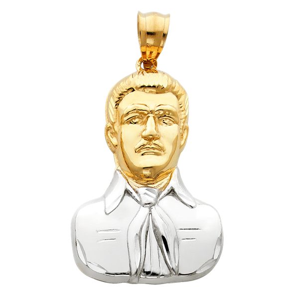 14K 2T Malverde Sinaloa Pendant