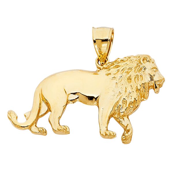 14KY Lion Pendant