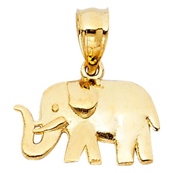 14KY Elephant Pendant