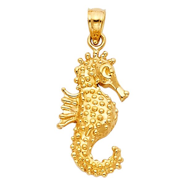 14KY Sea Horse Pendant