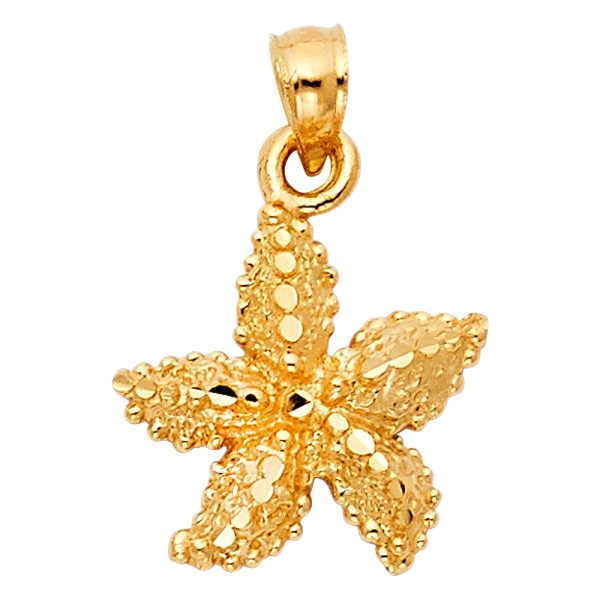 14KY Starfish Pendant