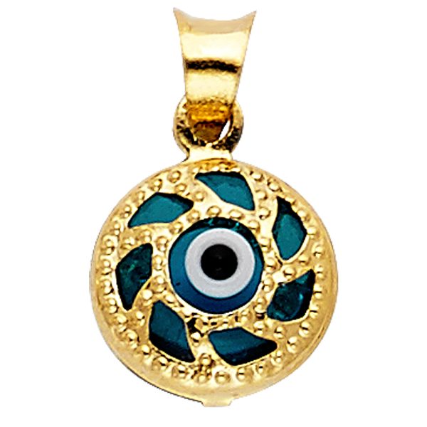 14KY Evil Eye Pendant