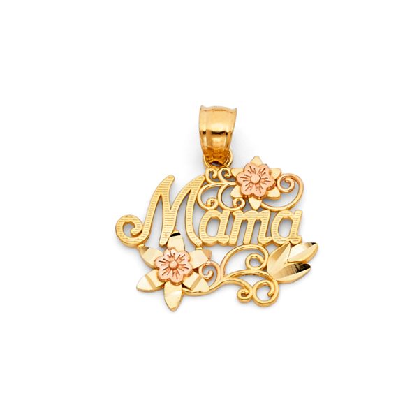 14K 2T Mom Pendant