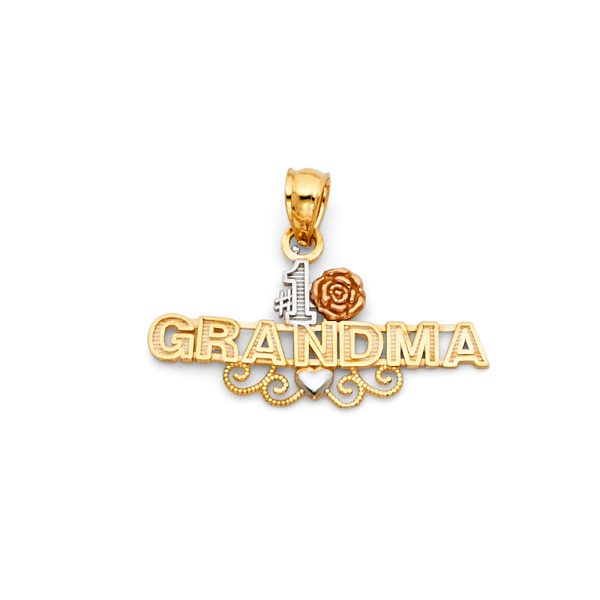 14K 3C Grandma Pendant