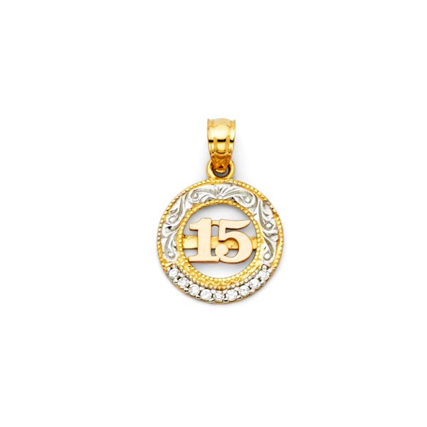 14K 3C 15 Years Pendant