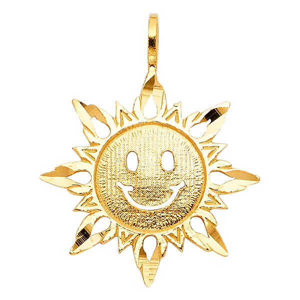 14KY Sun Pendant