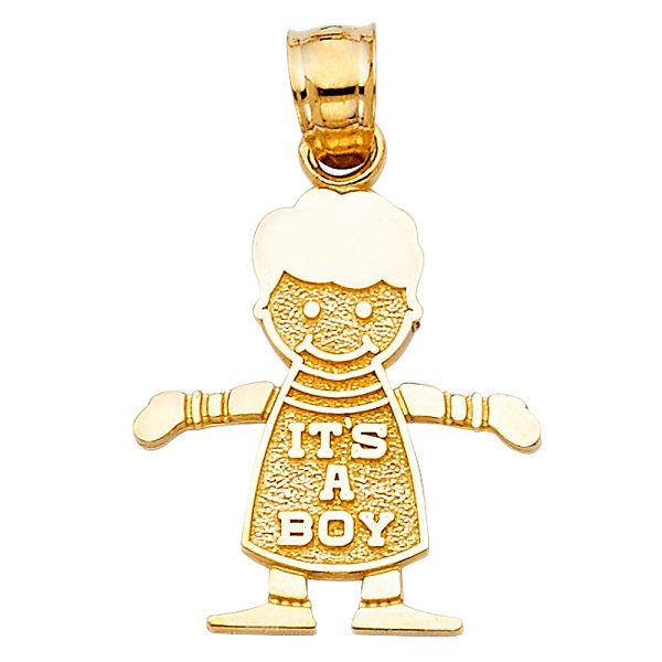 14KY Boy Pendant