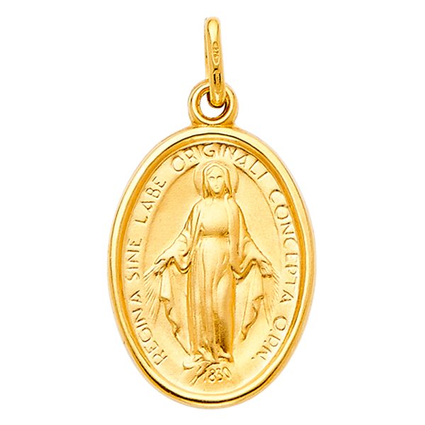 14KY Virgin Mary Medal