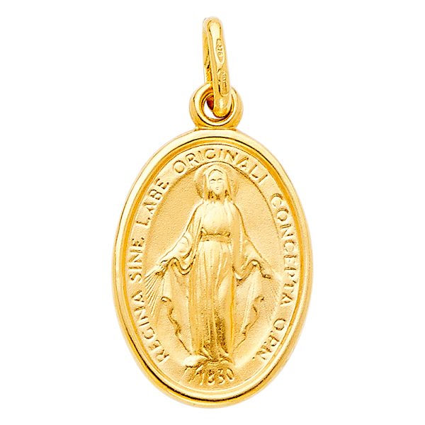 14KY Virgin Mary Medal