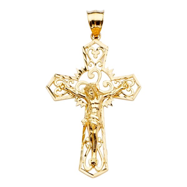 14KY Crucifix Cross Pendant