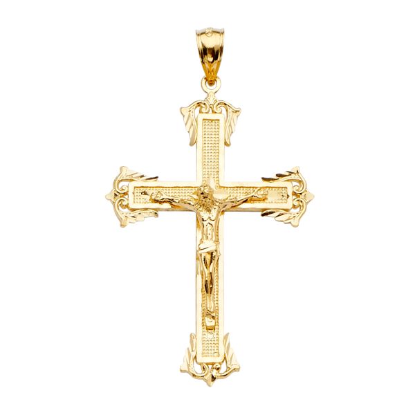 14KY Crucifix Cross Pendant