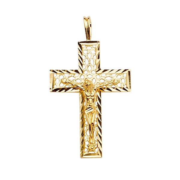 14KY Crucifix Cross Pendant