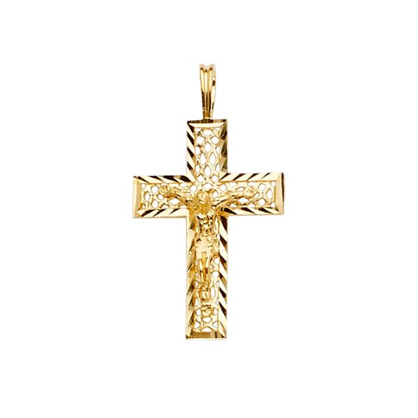 14KY Crucifix Cross Pendant