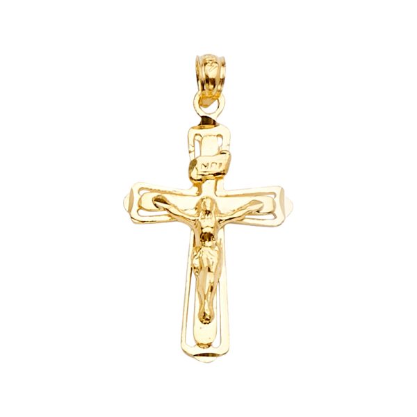 14KY Crucifix Cross Pendant