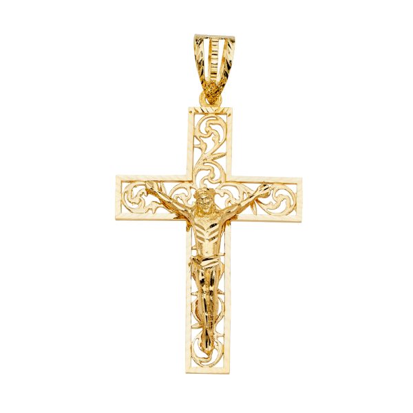 14KY Crucifix Cross Pendant