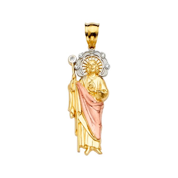 14K 3C San Judas Pendant