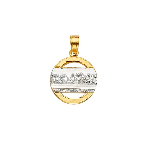 14K 2T Last Supper Pendant