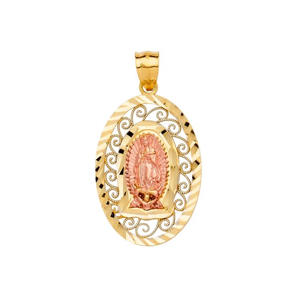 14K 3C Guadalupe Pendant