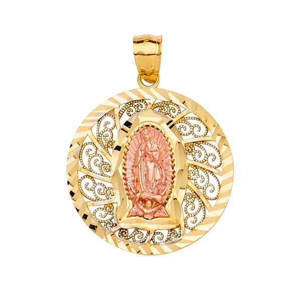 14K 3C Guadalupe Pendant