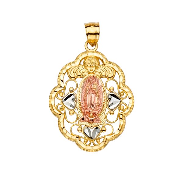 14K 3C Guadalupe Pendant