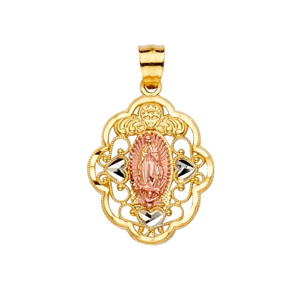 14K 3C Guadalupe Pendant