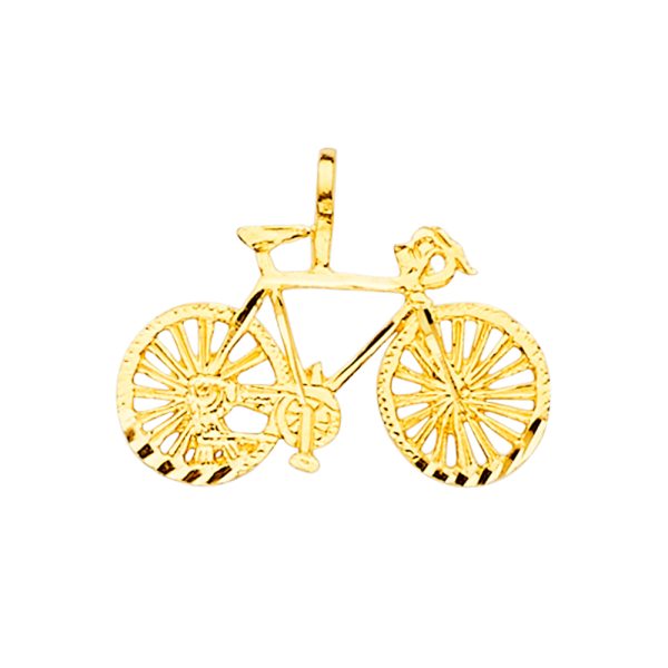 14KY Bicycle Pendant